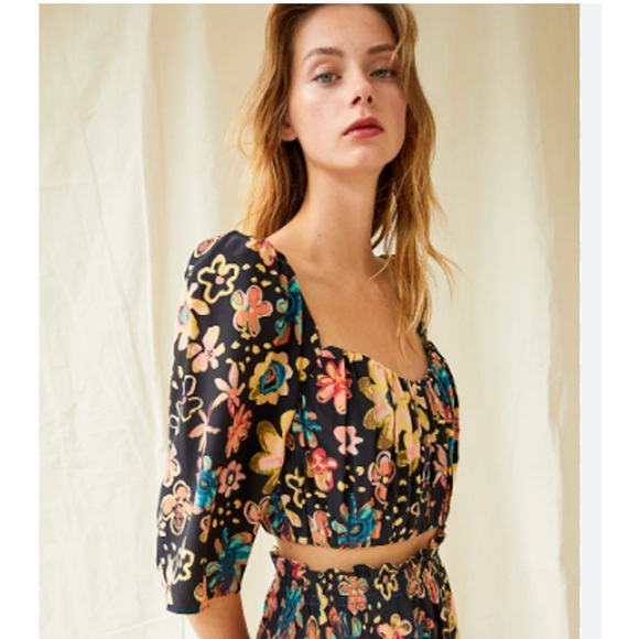 Wilfred Le Fou‎ Samba Floral Silk Blouse - Picture 1 of 8